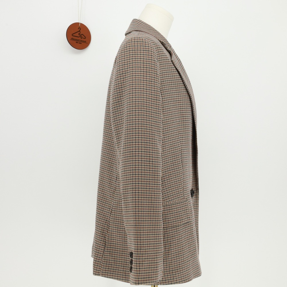 Mango MNG Women Brown Houndstooth Double Breasted Blazer Size Small Preppy NWT - Picture 4 of 9